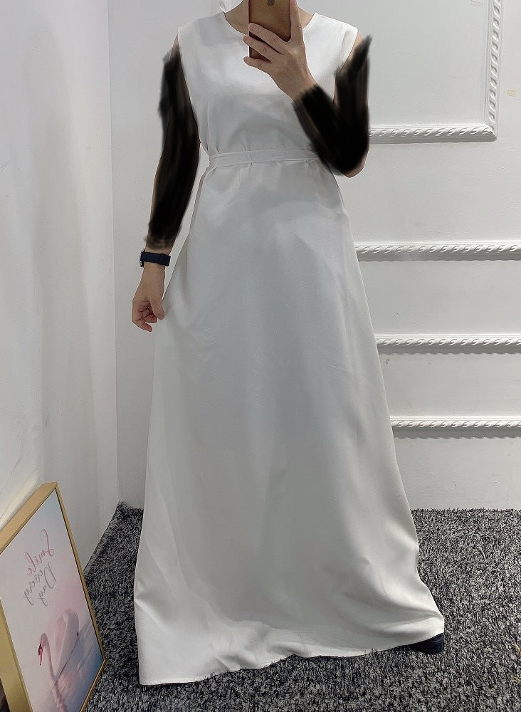 Sleeveless Inner Dress with Belt - CLEARANCE NO RETURN